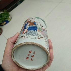 拜师图小笔筒，，