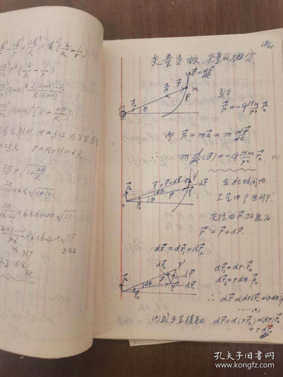 湖南师范大学著名物理教授谭文炳老师  力学声学著作手稿