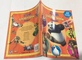 STICKER BOOK TREASURY  OVER 350 REUSABLE STICKERS   贴纸书库   英文儿童贴纸书  大厚本