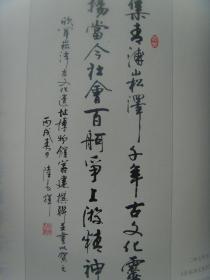 陆长辉：书法：岳飞《满江红》（参展作品）（陆长辉 　　男，1945年出生于上海青浦，华东师范大学中文系毕业。工作之余，喜欢写作，书法。多次参加全国举办的文学创作活动并获奖，曾荣获“优秀作家”、“功勋作家”等荣誉称号。）（带《陆长辉书法作品选》）