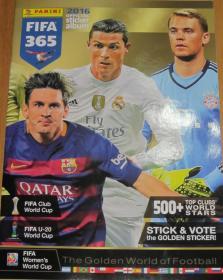 全新 现货 帕尼尼 Panini 2016 FIFA365足球贴纸  官方收藏册