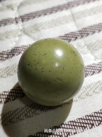 菜籽黄绿松石，超大，31mm，无孔