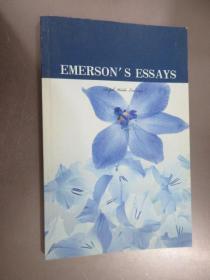 英文书 EMERSON S  ESSAYS 16开 共124页