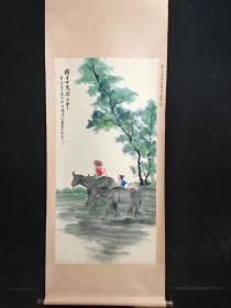 纯手工字画  大四尺中堂牧牛作品