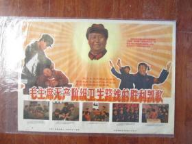 电影海报：《毛主席无产阶级卫生路线的胜利凯歌》（解放军八一电影制片厂摄制，二开）