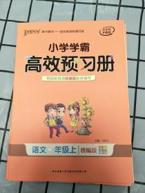 小学学霸高效预习册 语文一年级上  教育部统编版 全彩手绘