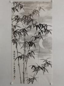 保真书画，云南名家杨修品先生四尺整纸国画《潇湘清影》一幅。