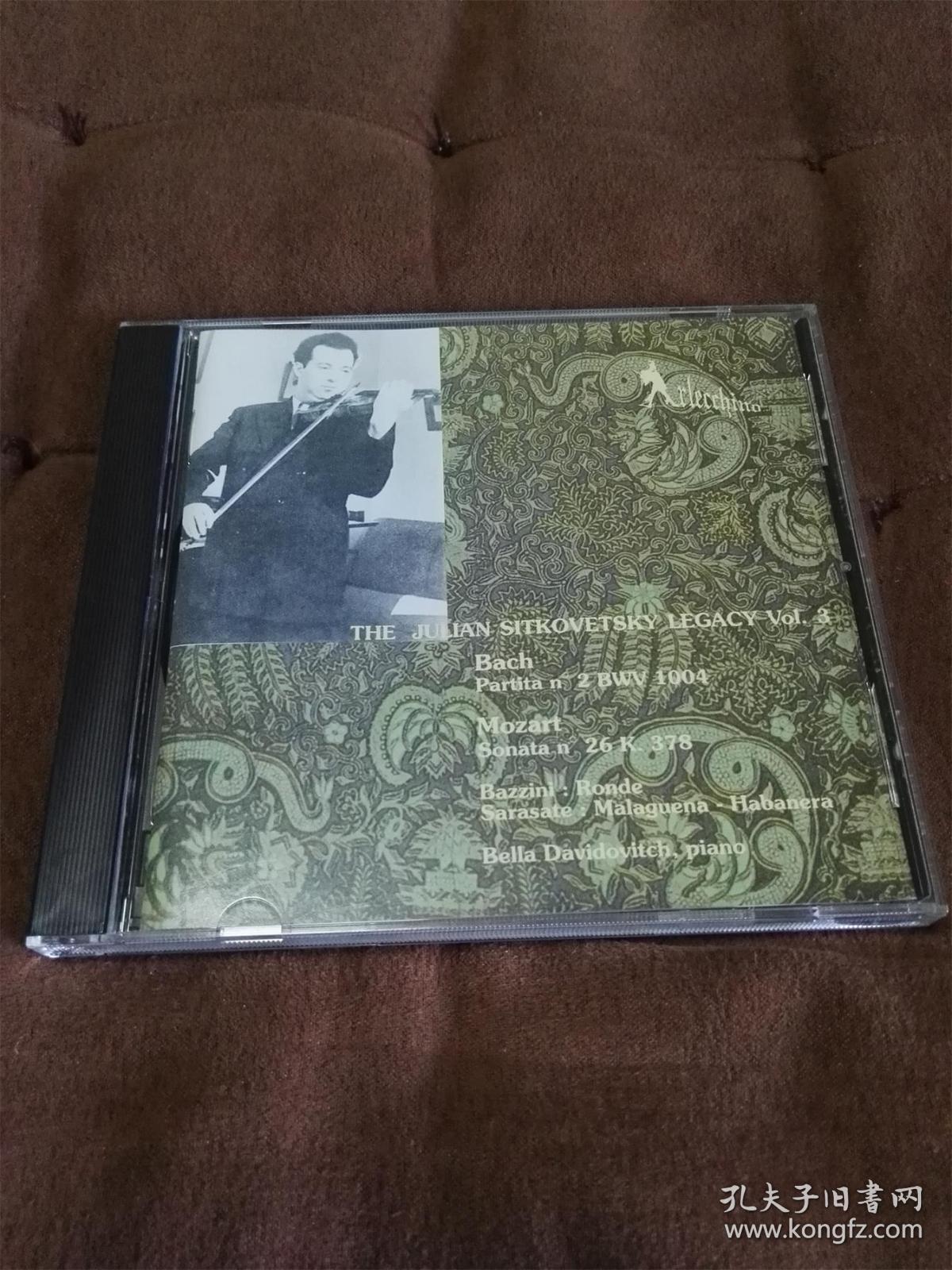 稀少极品珍藏 小丑唱片 ARL老西特科维茨基的遗产III /THE JULIAN SITKOVETSKY LEGACY Vol.3 –BACH、MOZART、BAZZINI  意首版