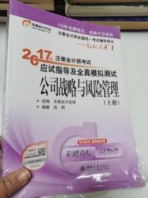 2017年注册会计师考试应试指导及全真模拟测试.上下册全.公司战略与风险管理  未开封