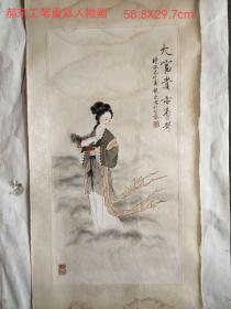 北京画家郝东先生手绘工笔重彩人物作品