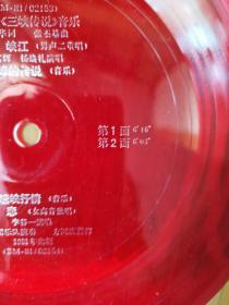小薄膜唱片——电视片《三峡传说》音乐：你好啊，峡江等（尺寸：17.5x17.5厘米）