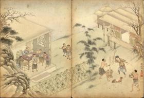 【提供资料信息服务】《台湾番社风俗》画册收集了12幅记录18世纪中期台湾岛上的风土人情的画作。