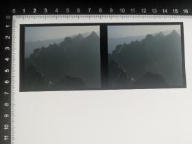 八九十年代彩色反转底片：山顶风景两张
