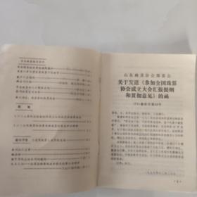 齐鲁珠坛创刊号(1980年)