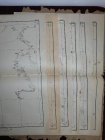 河西新疆五十万分一地图集     麻城 丁实存藏   1943年4月初版  43张齐全  无封套    国立中央大学理科研究所地理学部编制  此图绘制精确，彩色印刷，  稀见。