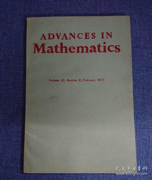 Advance in Mathematics( volume 23)数学中的进阶