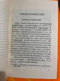 比较文学与中国现代文学（一版一印）