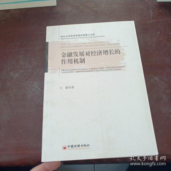 金融发展对经济增长的作用机制（西北大学经济管理学院博士文库）