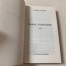 法文原版书 Maria Vandamme roman