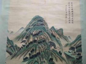 农村收的山水风景老画、