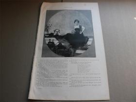 7【百元包邮】1895年木刻版画《维尼塔斯：劝世静物画》（vanitas）  尺寸约41*28厘米（货号603168）