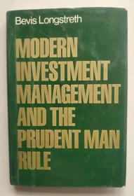 正版 Modern Investment Management And The Prudent Man Rule 有画线