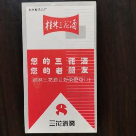 【酒厂挂历，年历卡】广西酒，桂林三花酒1994年年历卡