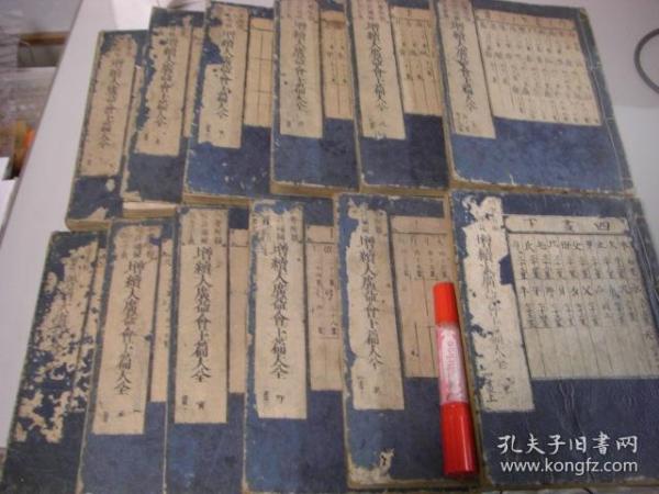 和刻本 《增续大广益会玉篇大全》 安永九年（1780年）12册全