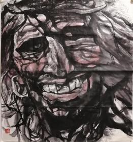 李伯安人物画，包手绘。