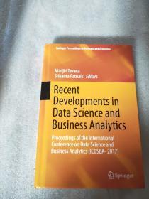 Recent Developments in Data Science and Business Analytics