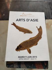 ARTS D’ASIE：MARDI 9JUIN 2015