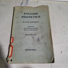 ENGLISH PHONETICS BY OTTO JESPERSEN REVISED AND TRANSLATED BY BENCT JURGENSEN SIXTH EDITION