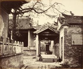 清代广州老照片， 大尺寸，拍摄时间：1860年，老照片复制， 限量编号版