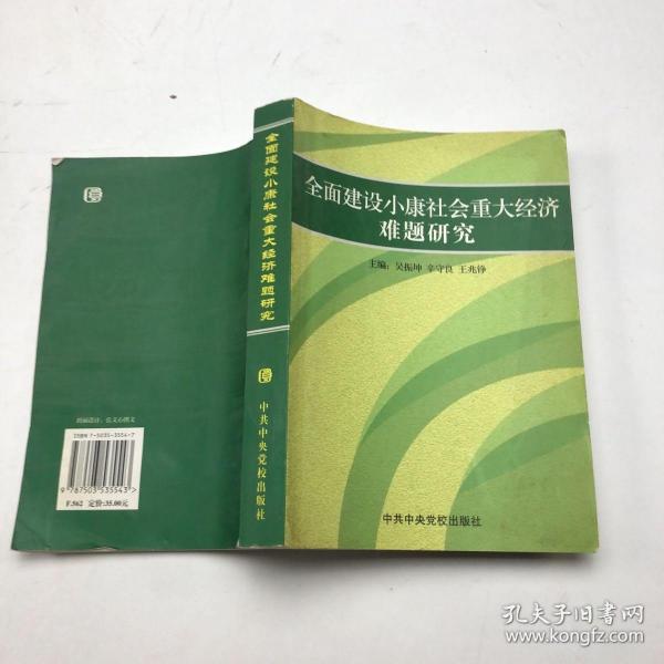 全员建设小康社会重大经济难题研究