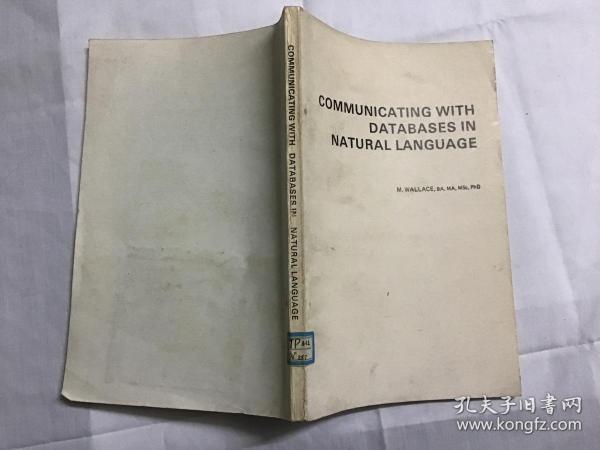 英文 自然语言与数据库的通信 COMMUNICAlNG WITH DATABASES IN NATURAL LANGUAGE