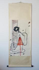 任新月（老一辈书画家 ）1983年作《文姬思乡》