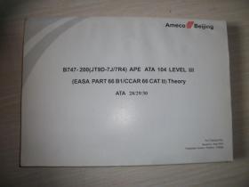 BOEING 747-200 【JT9D-7J\7R4】APE ATA 104 LEVEL 3【EASA PART 66 B1\CCAR 66 CAT 2】THEORY[【6册合售英文版自重6公斤多具体见图、461顶】