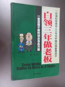 白领三年做老板:一套深藏不露的创业准备方案:一位海归派成功人士专为中国白领量身设计