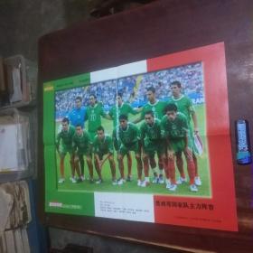 球迷体育海报收藏：（军团+天王）系列（墨西哥国家队主力阵容+墨西哥重炮手博尔格蒂）（4开双面）
