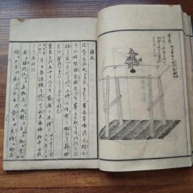 孔网唯一  【8---0247】和刻本  《 增订丧仪略 》    明治4年（ 1871年）新镌   有图     大开本    古川家藏版