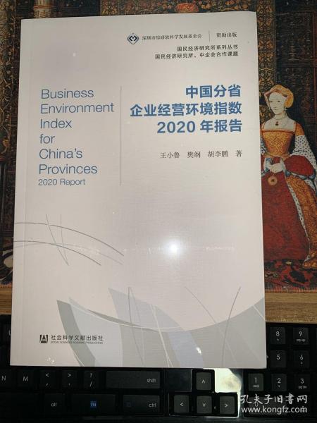 中国分省企业经营环境指数2020年报告