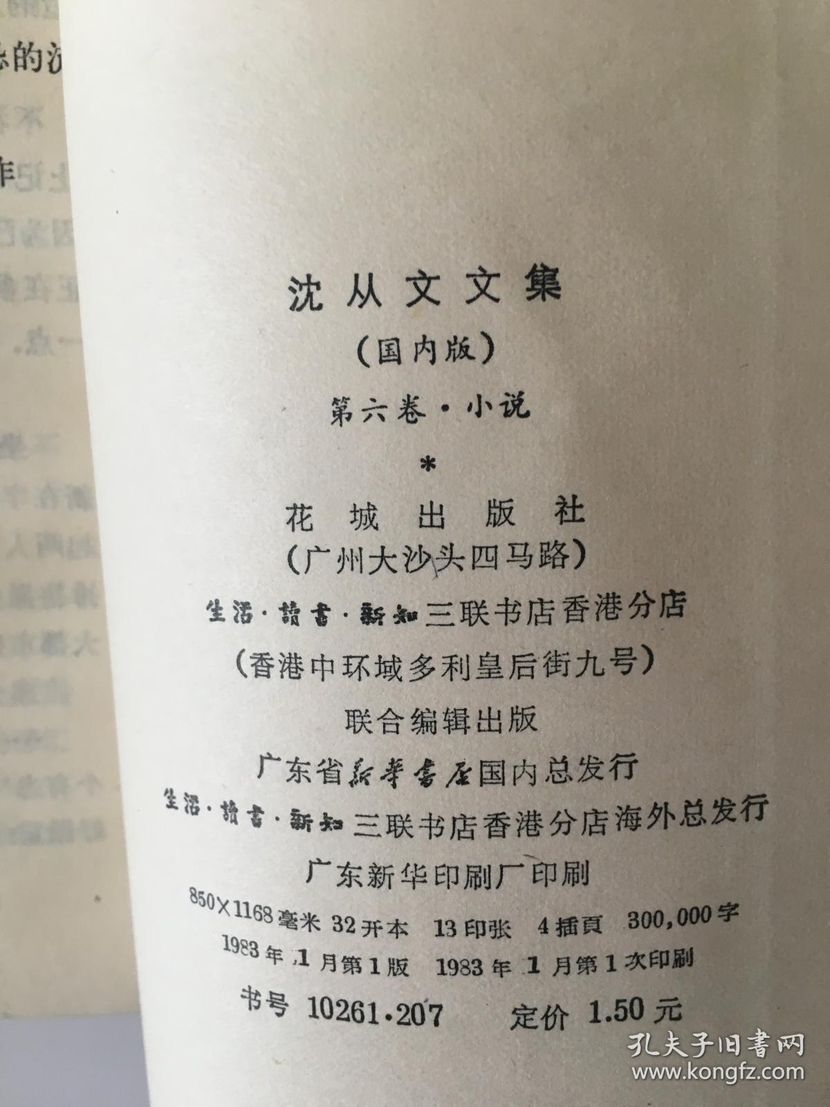 沈从文文集 第六卷 小说