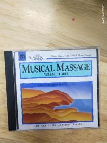 外国原版休闲音乐《MUSICAL MASSAGE》（I）（Ⅱ）（Ⅲ）（竹笛和天籁，吉他和钢琴，碟面完美，）