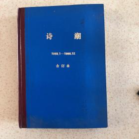 诗潮 创刊号及合订本 自家藏书
（1985.1/0-1986.12）
创刋号为32开本，三期后改为16开本。
刊名题字为艾青，有臧党家、邵燕祥、流沙河的题字。