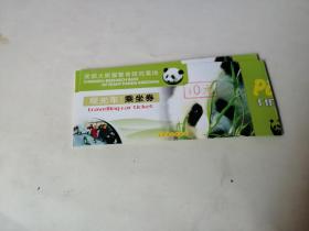 门票；成都大熊猫繁育研究基地...15张..合售