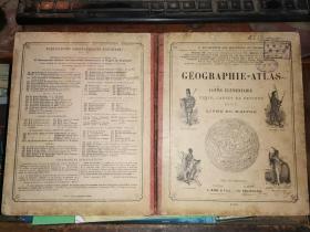 GÉOGRAPHIE-ATLAS DU COURS ÉLÉMENTAIRE LIVRE DU MAITRE地理基础课程       [1899年法文原版 徐汇中学藏书】    26.2 × 21.2 cm