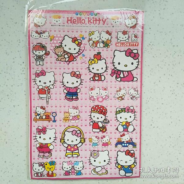 （老贴画）卡通 贴纸 ~KT猫，HelloKitty