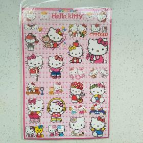 （老贴画）卡通 贴纸 ~KT猫，HelloKitty