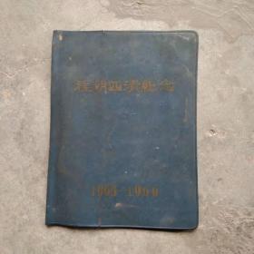 老笔记本 程朝四清纪念1966塑料日记本外壳
