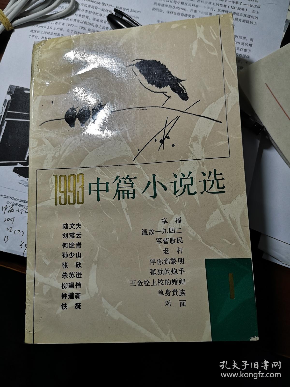 1993中篇小说选 （1）